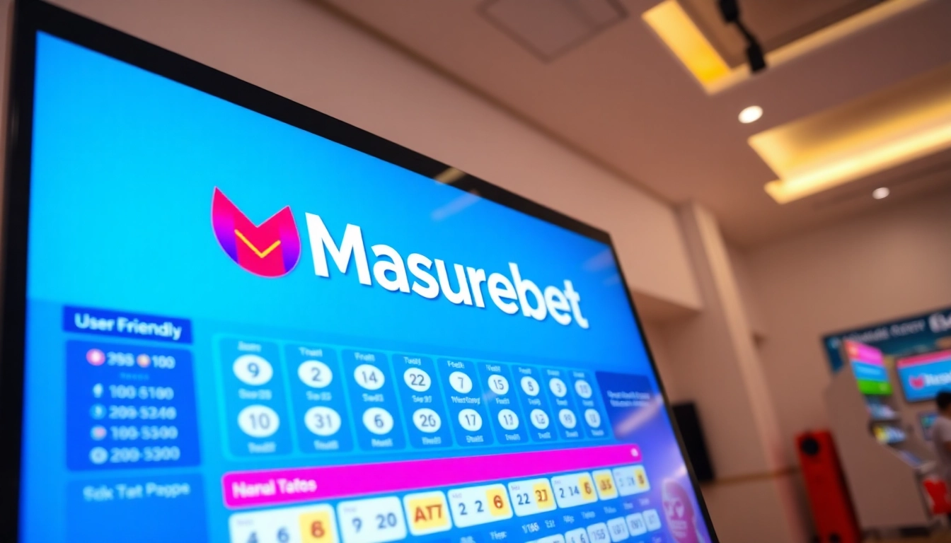 Masurebet platform interface highlighting its modern design and user-friendly features.