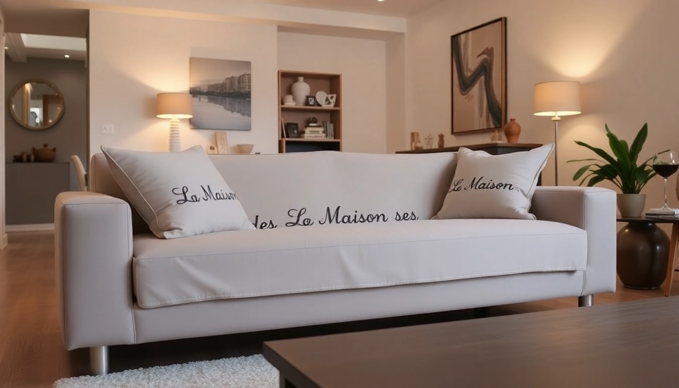 Transform your living space with La Maison des housses stylish and cozy sofa covers that enhance your decor.