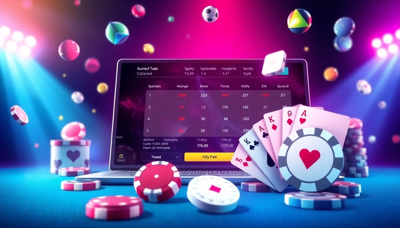 Experience the excitement of هات بت with an engaging online betting interface filled with vibrant design elements.