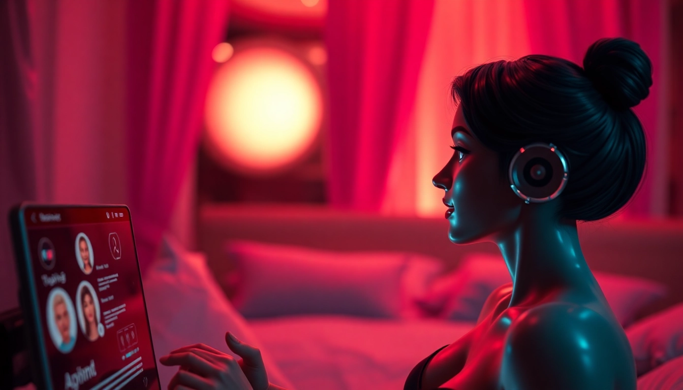 Engage in thrilling dirty talk ai conversations with animated avatars in a luxury setting.
