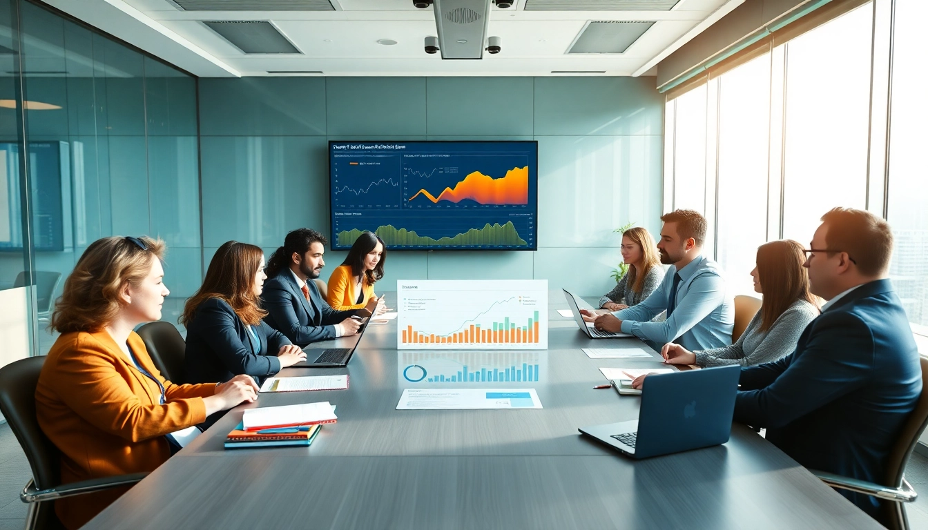 Find competitor customers through collaborative analysis in a bright modern office setting.