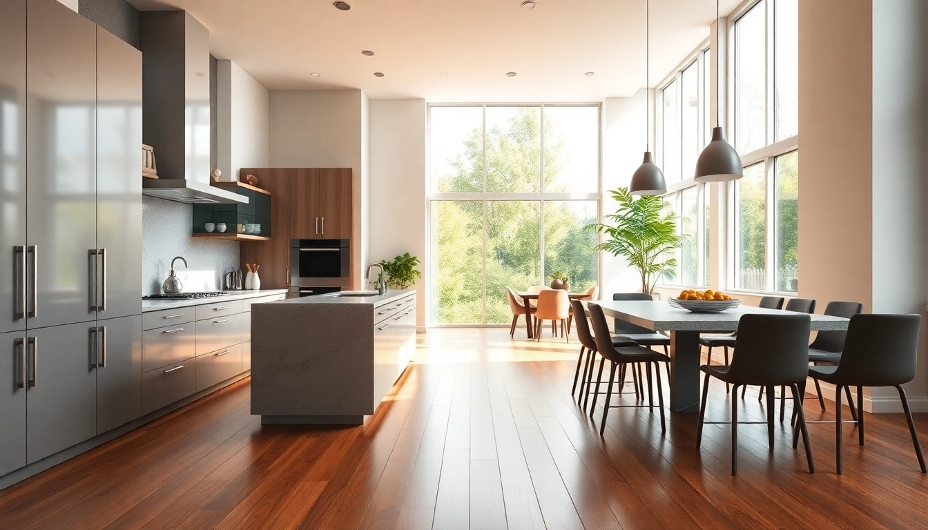 Revamp your space with the latest kitchen remodels, featuring an inviting open layout and modern design.