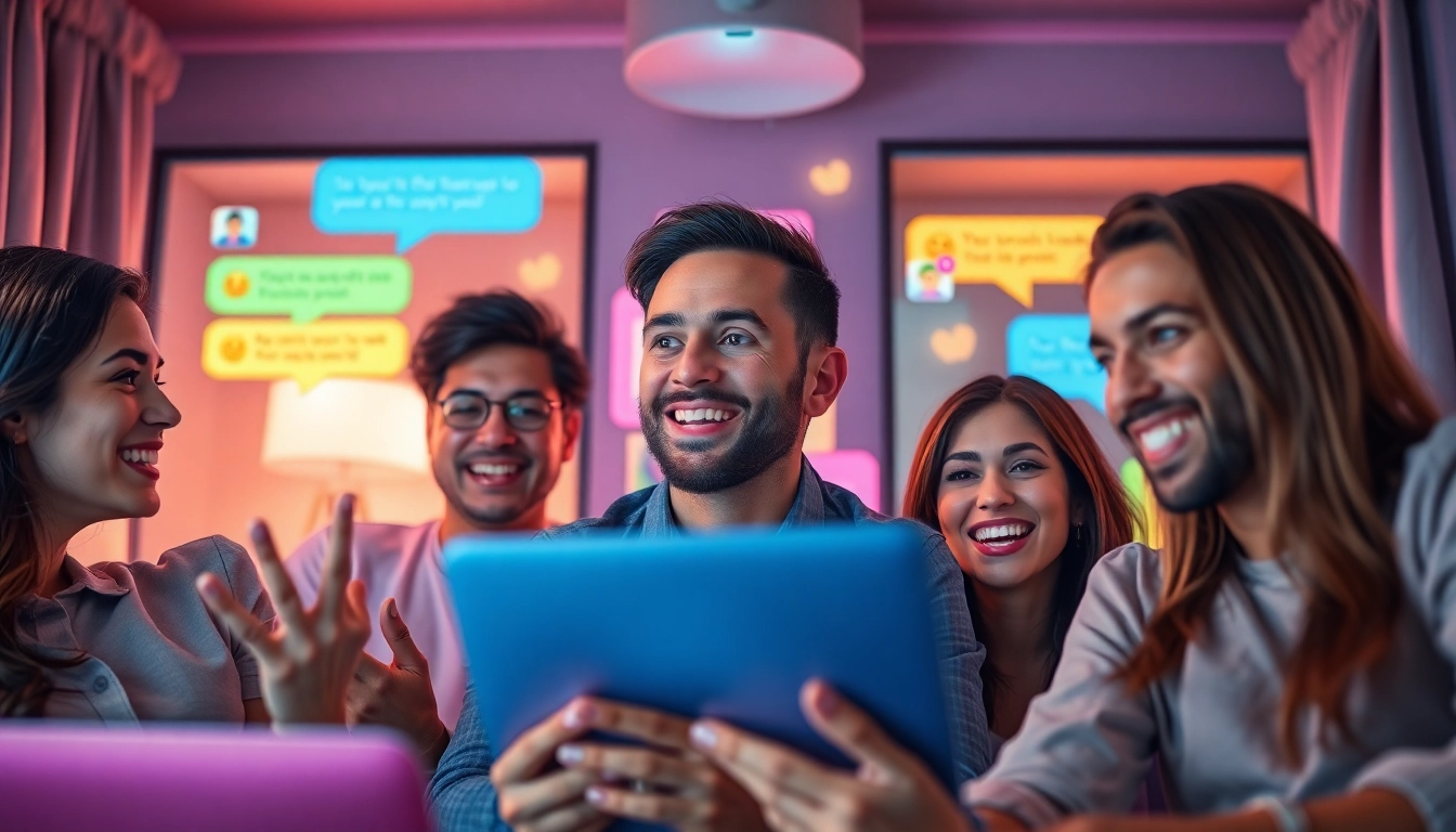 Engaging in a lively sex chat session exploring diverse conversations and connections.