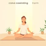 Person meditating in a calming space, symbolizing healing trauma and inner peace.