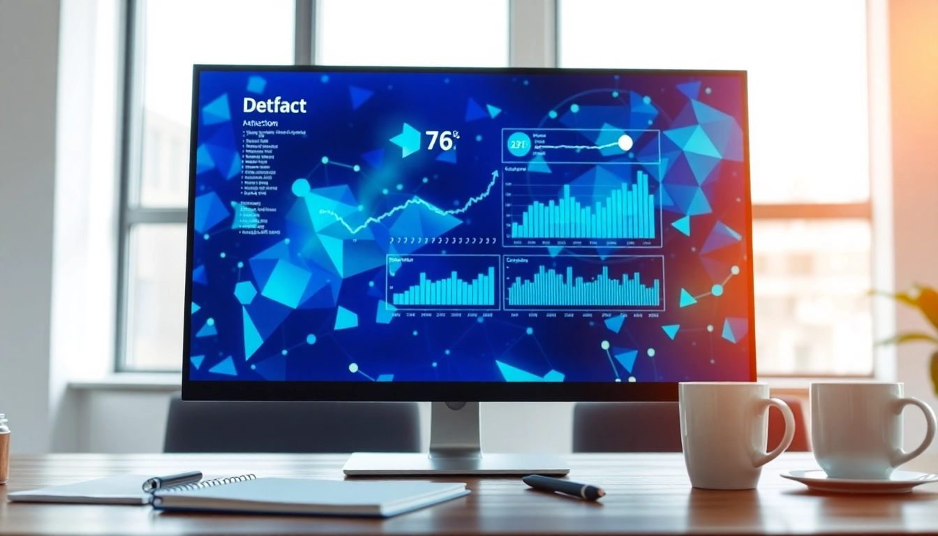 Analyze text efficiency with an AI checker interface on a sleek computer screen.