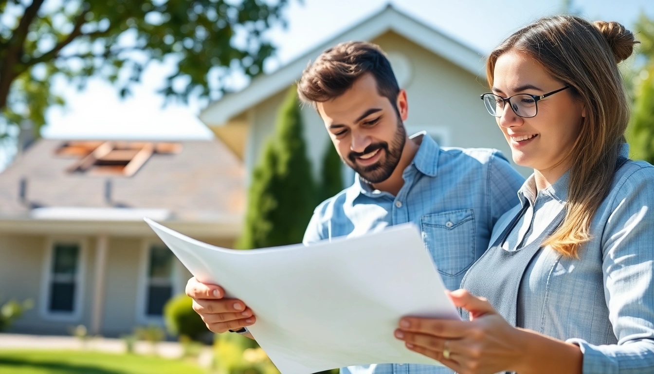 Provide insurance roofing claims help with an expert assisting a homeowner in a friendly setting.