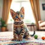 Engaging Bengal Kittens for Sale that showcase playfulness and personality in a cozy setting.