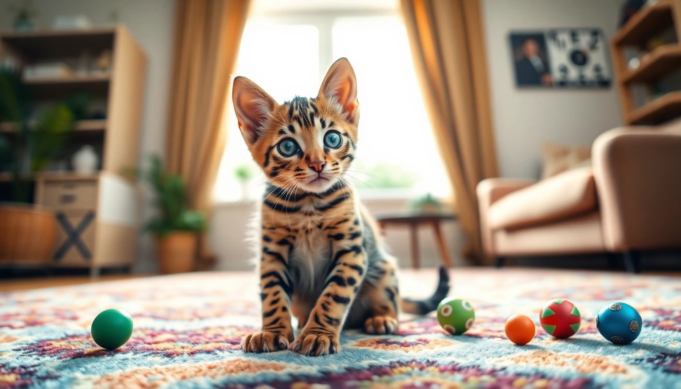 Engaging Bengal Kittens for Sale that showcase playfulness and personality in a cozy setting.