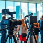 Capture high-quality moments with Miami Corporate Event Videography Photography at a vibrant Miami conference.