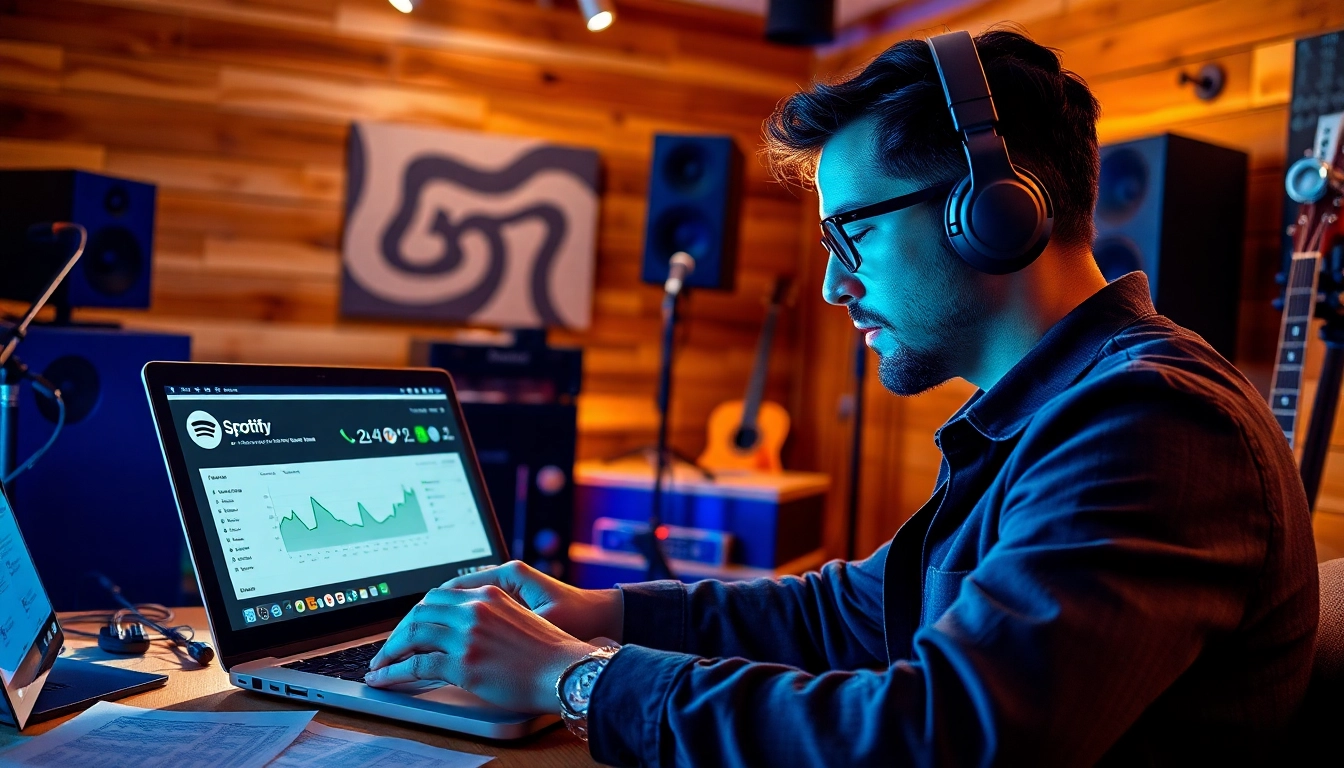 Enhance your visibility with effective spotify promotion strategies illustrated by a focused musician.
