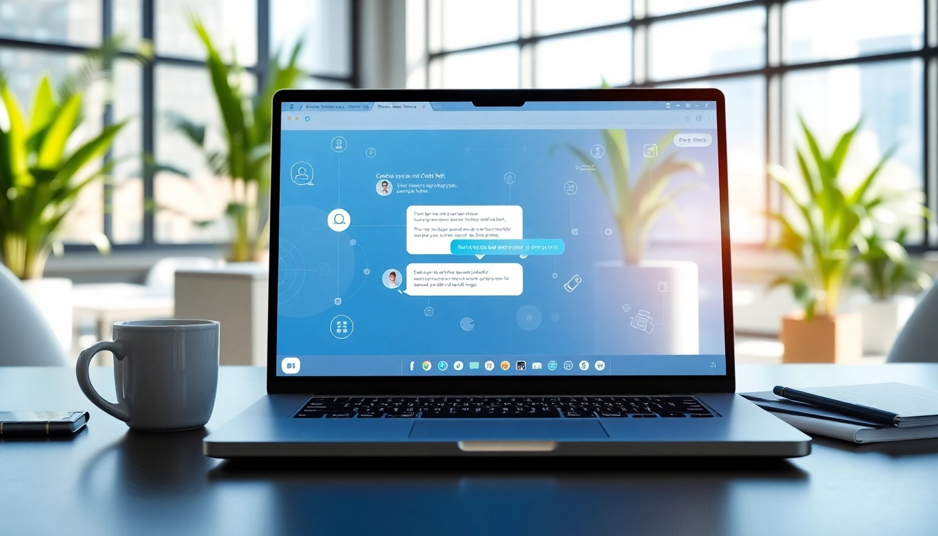 Interact with a chatgpt bot for website solutions on a sleek, professional interface.