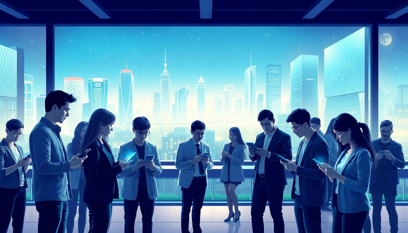 Engaged users participating in a kyber swap cryptocurrency exchange on their devices.