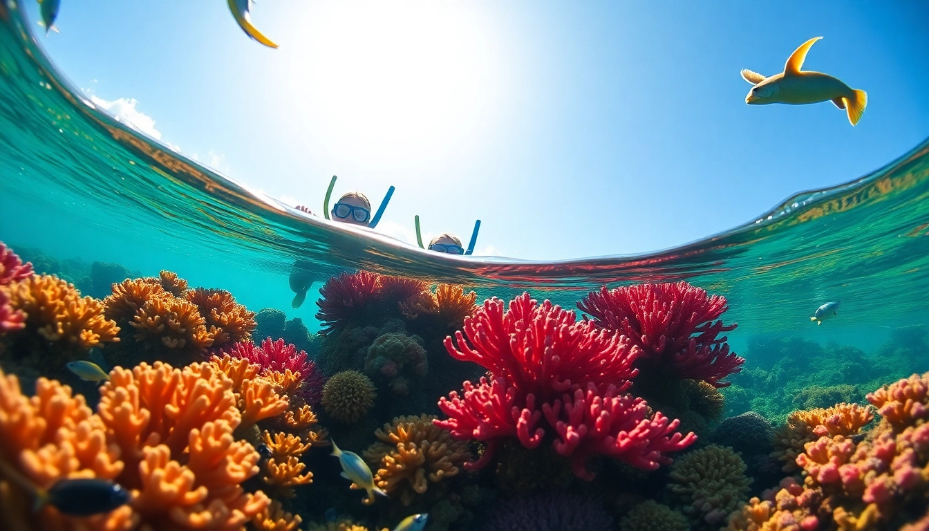 Snorkel Puerto Rico adventure showcasing bright coral reefs and marine life interaction.