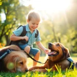 Engage with a trained service dog to buy a service dog for companionship and assistance.