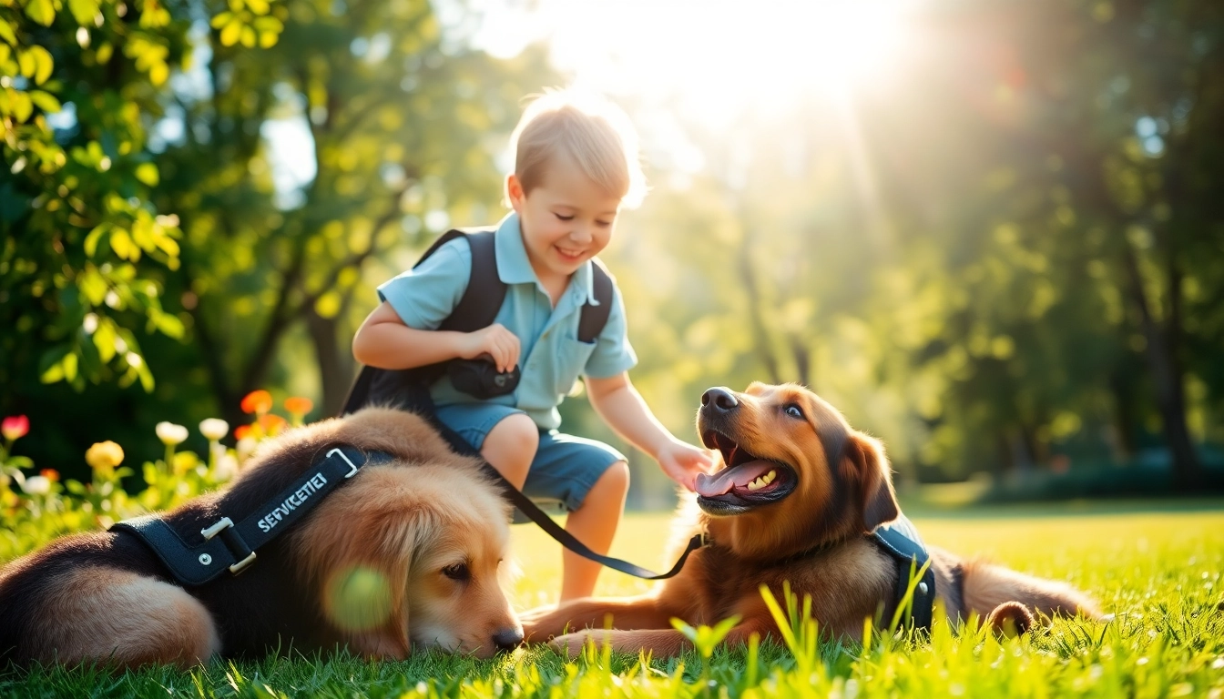 Engage with a trained service dog to buy a service dog for companionship and assistance.