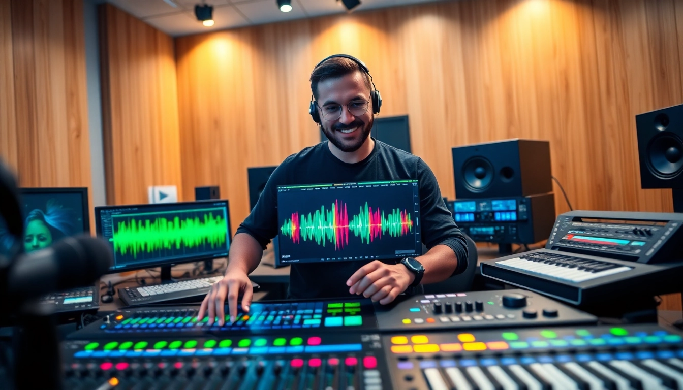 Download Bass one shot samples from a vibrant digital audio workstation with creative audio equipment.