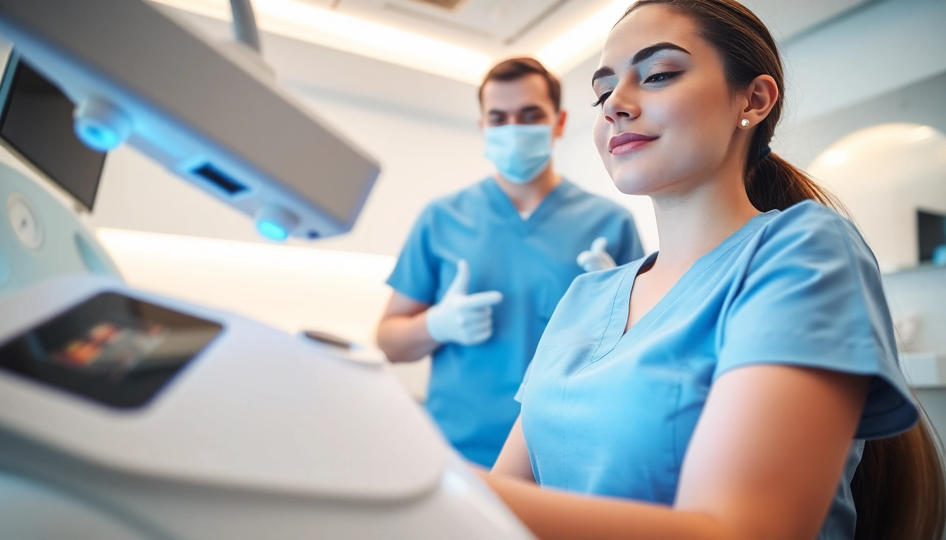 Experience laser hair removal treatment in a serene medspa environment.
