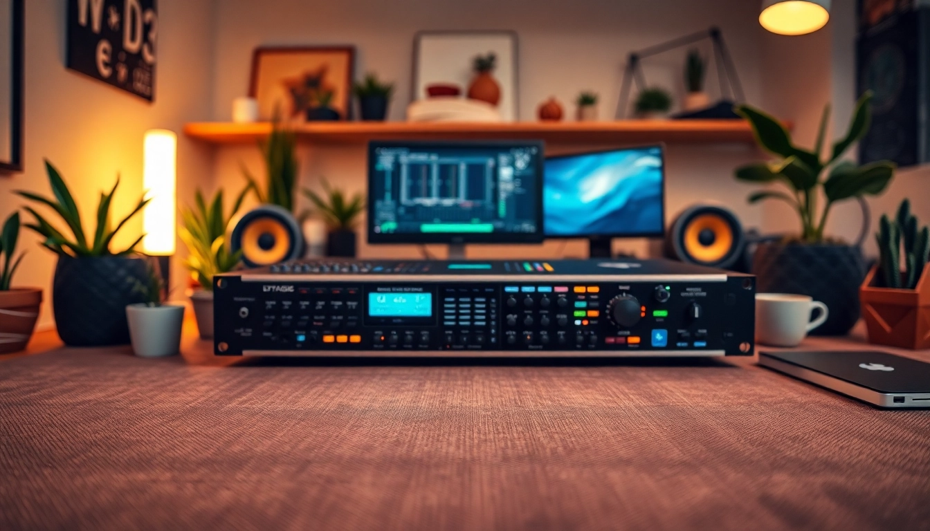 Engaging scene featuring the https://hardwareplayer.com music hardware player in a modern workspace.